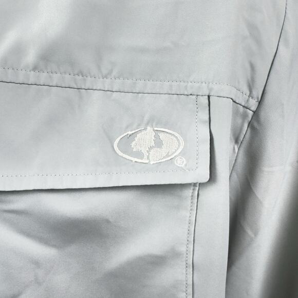 EAG Elite Men's XL Gray Short Sleeve Fishing Shirt Vented Performance Polyester - Picture 12 of 12